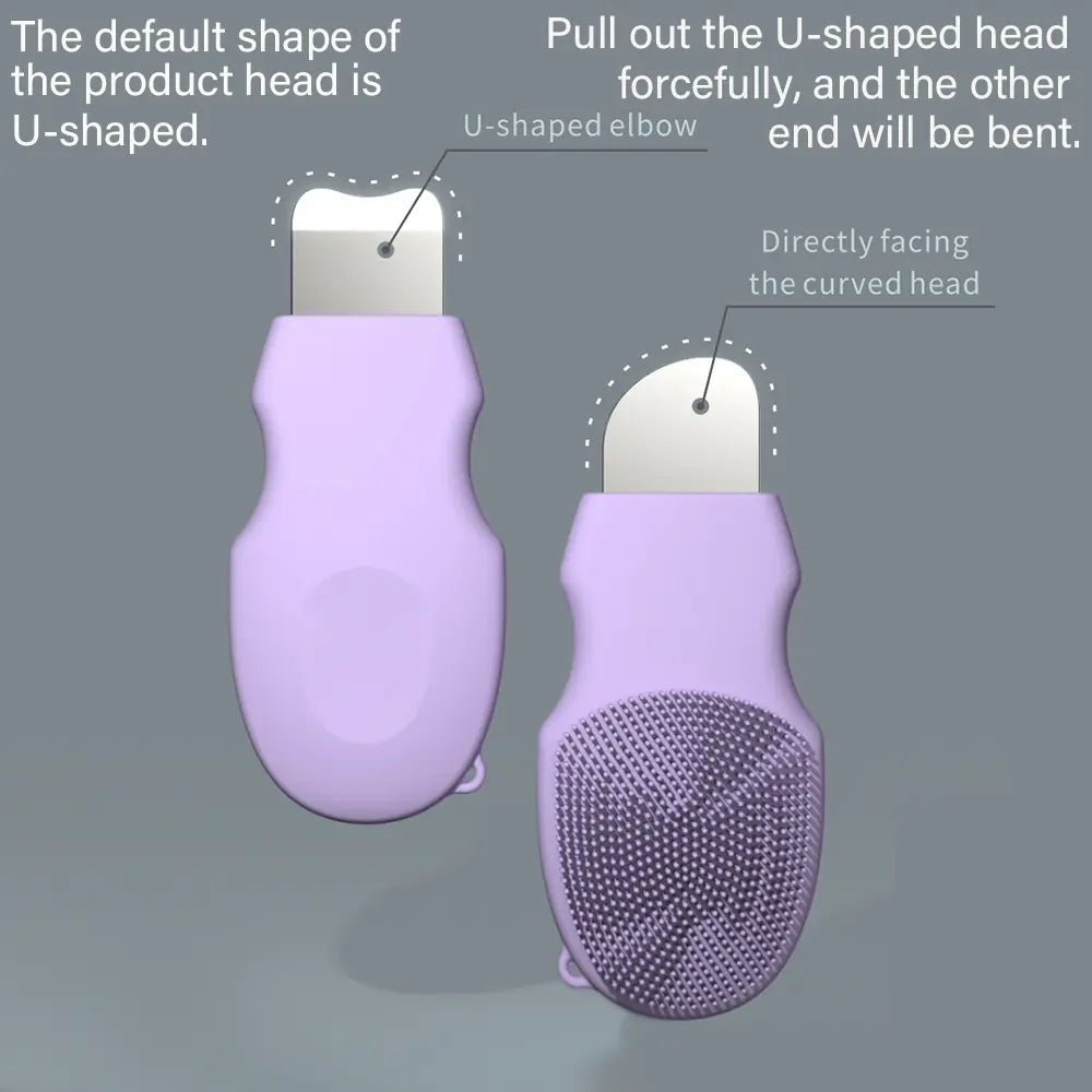 Electric Blackhead Remover Vacuum Pore Cleaner, Electric Facial Cleaning Kit, Facial Cleansing Equipment, Includes 5 Replacement Brushes + 4 Stainless Steel Tools, Deep Clean, Skincare Tool, Blackhead Removing, Facial Cleansing Brush, Pore Suction Tool