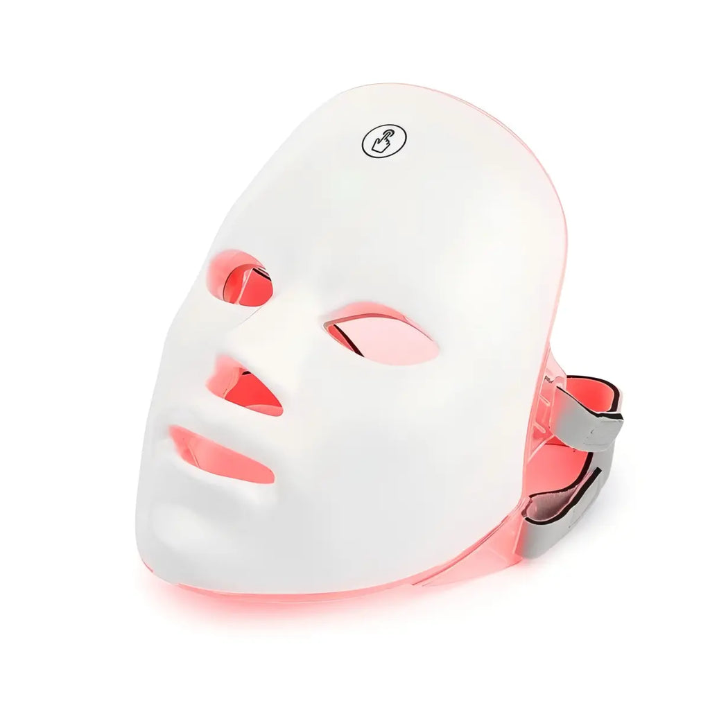 Wireless LED Photon Facial Mask, Full Coverage Red Light Skin Care Mask, Portable at Home Beauty Tool for Skin Brightening, Oil Control & Skin Texture Improvement